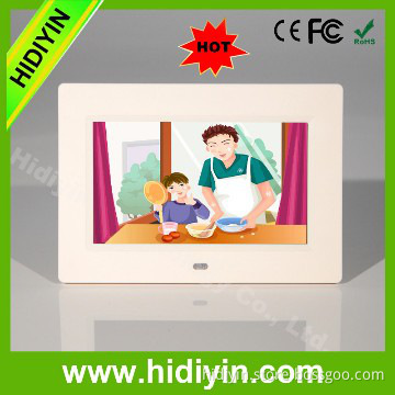 7" touch panel wooden digital photo frame